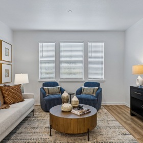 living room with seating