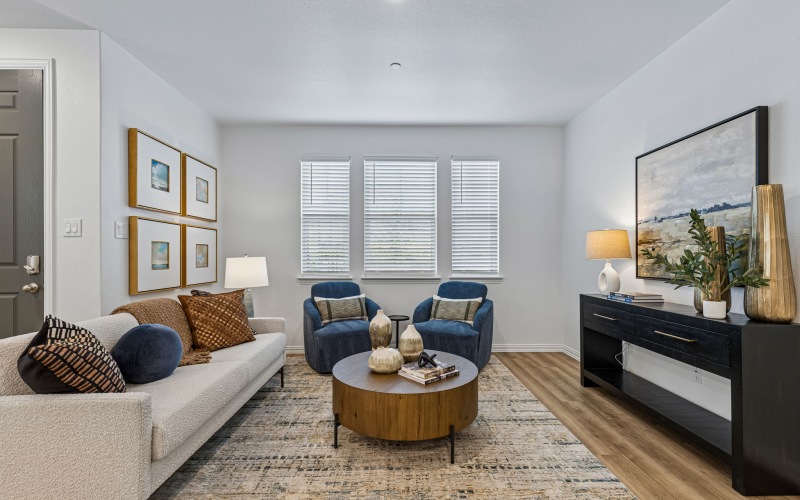 living room with seating